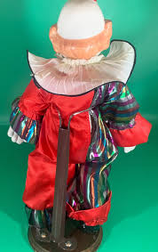 Vintage Circus Party Porcelain Clown Bozo Iridescent Stripes ...