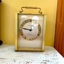 Wall Decor | Staiger Quartz Brass West Germany Clock Mantle ...