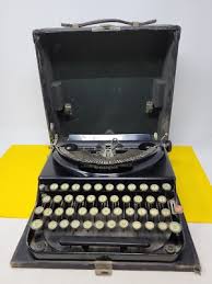 Vintage Antique 1930s Remington Portable Black Typewriter ...