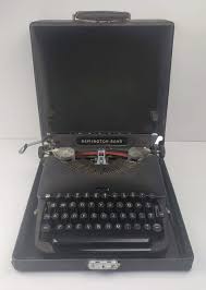 Vtg Remington Rand Deluxe Model 5 1940s Portable Typewriter B1229273 Works | eBay