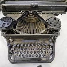 Vintage Remington Rand Model Seventeen Typewriter Black Works