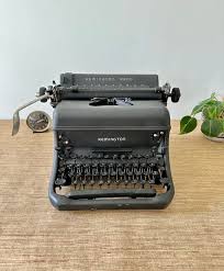 Vintage 1948 Remington Rand KMC Black Matte Typewriter - Etsy Denmark