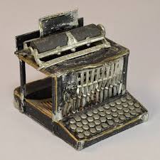 Antique Dollhouse Miniature Soft Metal Typewriter by Gerlach 1920s . For Sale at Ruby Lane