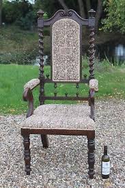 Antique Victorian Large Oak Throne armchair,fireside chair,easy chair,desk chair | eBay