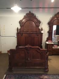 Antique 1873 Renaissance Revival 9 foot Walnut Bedroom Set ...