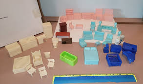 40 Pieces Vintage Dollhouse Furniture Mostly Superior Toy ...