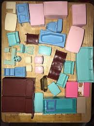 Vintage 1950's MPC PLASTIC Kitchen Bathroom Bed Living room ...