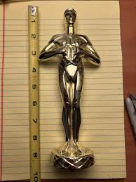 large Vintage Gold Tone Solid Metal Trophy 8 1/2 Inches Tall ...