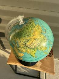 Vintage Rand McNally Physical / Political Illuminated ...