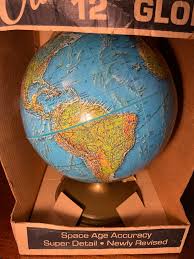 Vintage New Old Stock 1970s Cram 12" World Globe Original ...