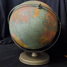 VINTAGE DENOYER-GEPPERT WORLD GLOBE MID CENTURY MODERN 16 ...