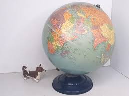 Vintage Late 1950s 12" Replogle Reference Globe by Gustav ...
