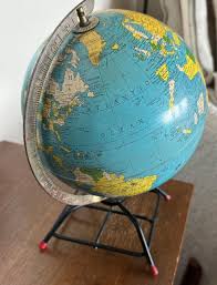 Vintage Mid Century Globe by Replogle From the 1950's | Chairish