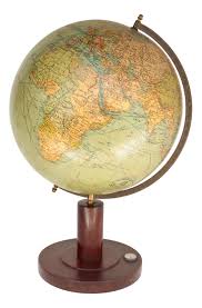 Art Deco German Terrestrial Globe from Columbus, 1930s | Chairish