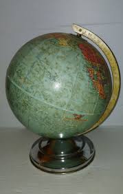 Vintage Replogle 10" Inch World Globe with Metal Base | eBay