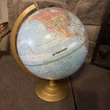 Vintage Globemaster 12” Diameter Globe Raised topography ...