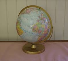 Vintage Replogle Globe ~ 12" Globe ~ Raised Relief Globe ...