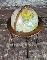 Replogle Vintage Illuminated 16" World Globe on Mahogany Stand | eBay