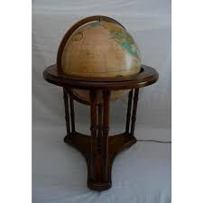 1970s Illuminated Floor Heirloom Globe by Replogle | Chairish