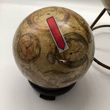 Pocketwatch Decoupage Globe Ball On Stand Set, One Large And ...