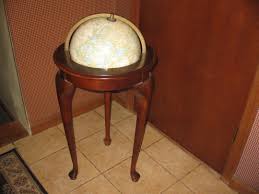 CRAM'S IMPERIAL WORLD Globe Wooden Butler Three-legged Floor Stand 27 3/4" High (approx 7 1/2" Stand to Globe Top Center) 12 1/2" Opening - Etsy