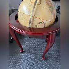 Office | Vintage 16 Replogle Globe Platinum Classic In Wood Stand | Poshmark
