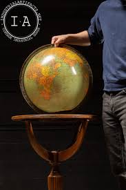 Vintage Replogle Lighted 16-inch Library Globe - Etsy