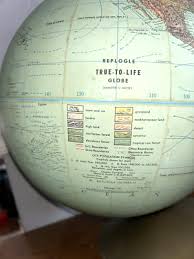 Vintage 1970's Replogle True-to-life Globe 12” Classic on Stand 3D Topographical | eBay