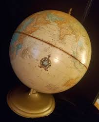 Rare Vintage 12" CRAM'S IMPERIAL WORLD GLOBE w/ Metal Stand ...