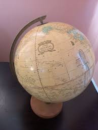 Vintage Cram's Imperial World Globe 12” USSR Beige On A ...