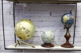 Earth globe sphere made by hand in wood, with all the countries of the world.