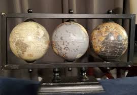 Triple Globe Center Piece Decorative Conversation Home Or Office | eBay