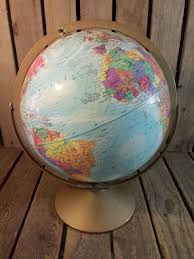 Vintage Replogle Globe 15 Inch World Map on Metal Base - Etsy
