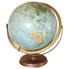 Mid-20th Century Reader's Digest Great World Globe Topographical Desk Globe For Sale at 1stDibs | readers digest globe, readers digest great world globe, readers digest world globe