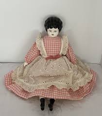 Vintage 1960s Antique Reproduction China Head Cloth Doll ...