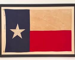 Framed Vintage Texas Flag - Etsy