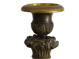 French Antique Bronze Candlesticks, Reformation Period 10.4 ...