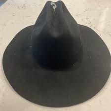 NEW Rodeo Size Small Pure Wool Felt Black Cowboy Hat USA | eBay