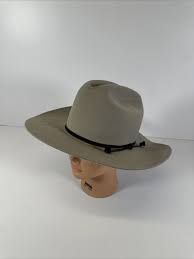 Western Hat By Miller Bros Size 7 Made Usa Pure Wool | eBay
