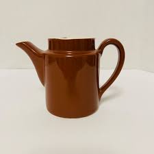 Hall Brown Individual Teapot Mid Century Modern Restaurant Ware Vintage 4” | eBay