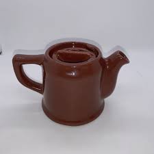 Burden China restaurant ware Brown Tea Pot With Lid￼ Vintage | eBay