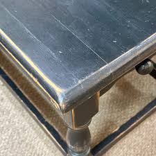 Black Distressed Side Table – Home Again Wilmington