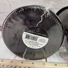 Lot Of 3 Target Bullseye Glass Halloween Novelty Containers ...