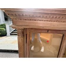 Display Case W/Glass Shelves and Interior Lighting | Chairish