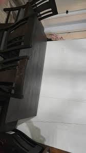 Dining room table comes with four chairs and a bench seat. 5 ...