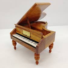 Vintage Reuge Grand Piano Wooden Swiss Movement Music Box ...