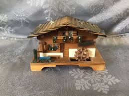 vintage swiss chalet musical movement box | eBay