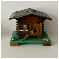 Mapsa Handmade Wood Chalet Cabin Cottage Swiss Music Box ...
