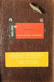 Vtg Reuge Moveable Music Box Boy on a Fence "Edelweiss ...