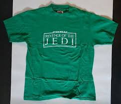 Star Wars REVENGE of the Jedi ILM Crew GREEN Shirt M Vintage ...